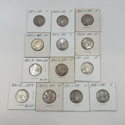 LOT 545J: 1932-1951 US George Washington Quarters