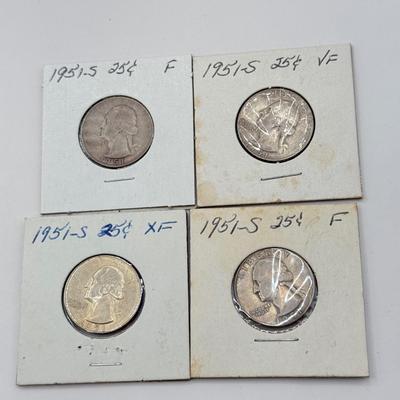 LOT 545J: 1932-1951 US George Washington Quarters