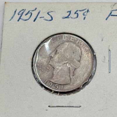 LOT 545J: 1932-1951 US George Washington Quarters