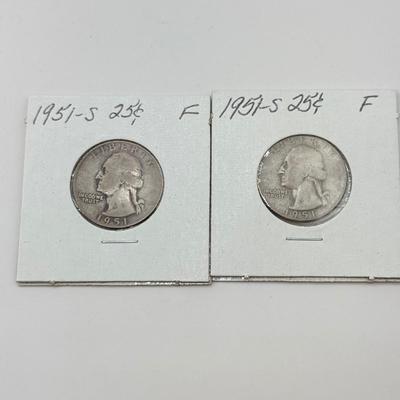 LOT 545J: 1932-1951 US George Washington Quarters