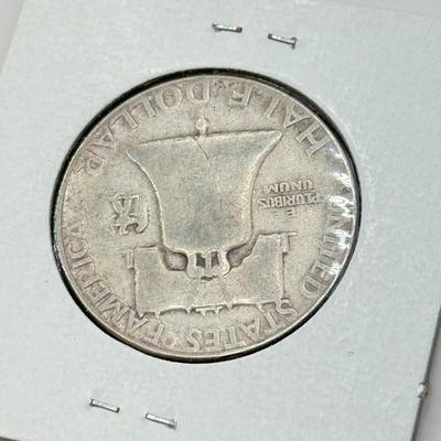 LOT 547J: 1948-P & 1950-P Benjamin Franklin Liberty Bell US Half Dollar Coins (90% Silver)