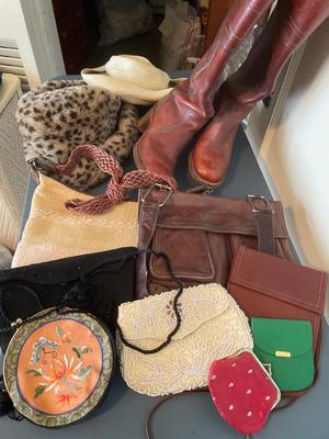 Hats, purses, boots and handbags