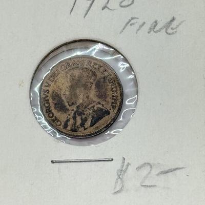 LOT 548J: 1920-1966 Canadian Dime 10 Cent Coins (80% Silver, 20% Copper)