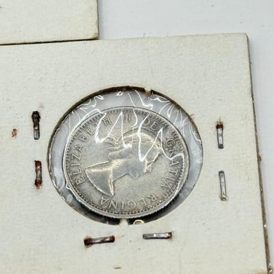 LOT 548J: 1920-1966 Canadian Dime 10 Cent Coins (80% Silver, 20% Copper)
