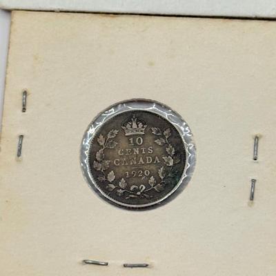 LOT 548J: 1920-1966 Canadian Dime 10 Cent Coins (80% Silver, 20% Copper)
