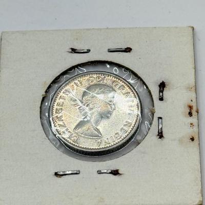 LOT 548J: 1920-1966 Canadian Dime 10 Cent Coins (80% Silver, 20% Copper)