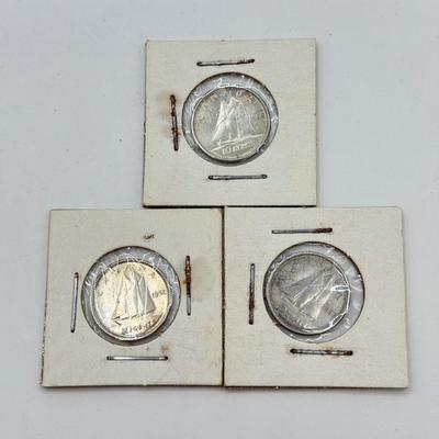 LOT 548J: 1920-1966 Canadian Dime 10 Cent Coins (80% Silver, 20% Copper)