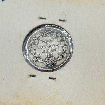 LOT 548J: 1920-1966 Canadian Dime 10 Cent Coins (80% Silver, 20% Copper)