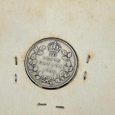 LOT 548J: 1920-1966 Canadian Dime 10 Cent Coins (80% Silver, 20% Copper)