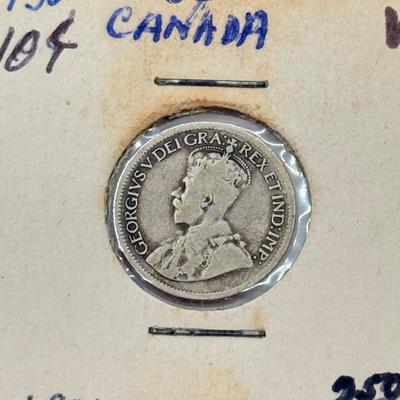 LOT 548J: 1920-1966 Canadian Dime 10 Cent Coins (80% Silver, 20% Copper)