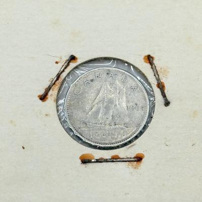 LOT 548J: 1920-1966 Canadian Dime 10 Cent Coins (80% Silver, 20% Copper)