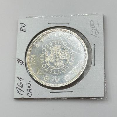 LOT 549J: 1935-1964 Canadian One Dollar Coins (80% Silver)