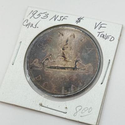 LOT 549J: 1935-1964 Canadian One Dollar Coins (80% Silver)