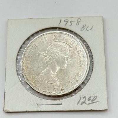 LOT 549J: 1935-1964 Canadian One Dollar Coins (80% Silver)