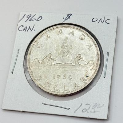 LOT 549J: 1935-1964 Canadian One Dollar Coins (80% Silver)