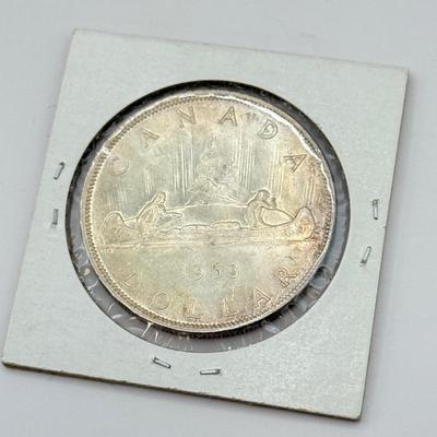 LOT 549J: 1935-1964 Canadian One Dollar Coins (80% Silver)