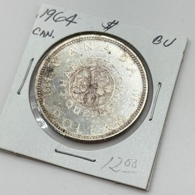 LOT 549J: 1935-1964 Canadian One Dollar Coins (80% Silver)