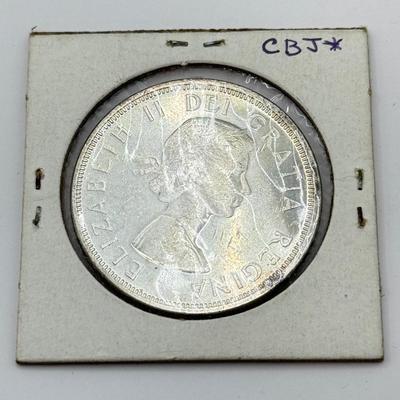LOT 549J: 1935-1964 Canadian One Dollar Coins (80% Silver)