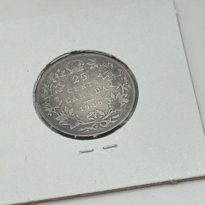 LOT 554J: 1871-1919 Canadian Quarters 25 Cent Coins (92% Silver)