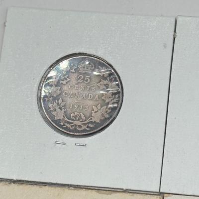 LOT 554J: 1871-1919 Canadian Quarters 25 Cent Coins (92% Silver)