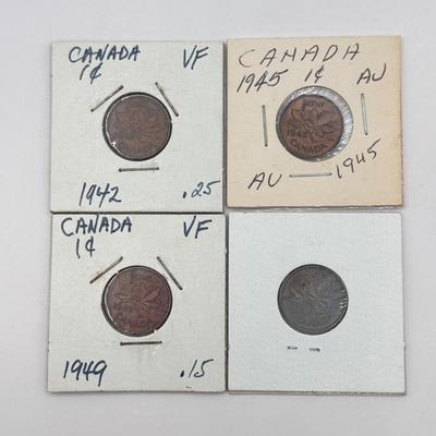 LOT 556J: Canadian Pennies from 1920s to Late 20th Century