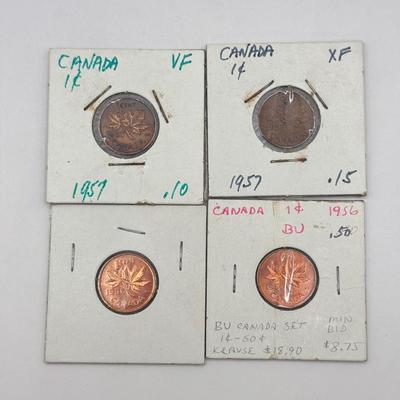 LOT 556J: Canadian Pennies from 1920s to Late 20th Century