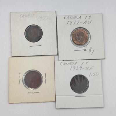 LOT 556J: Canadian Pennies from 1920s to Late 20th Century