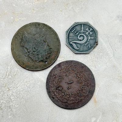 LOT 558J: Antique & Vintage Collection of Foreign Coins & Tokens