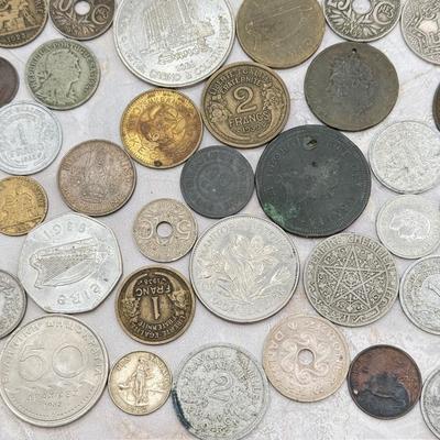 LOT 558J: Antique & Vintage Collection of Foreign Coins & Tokens