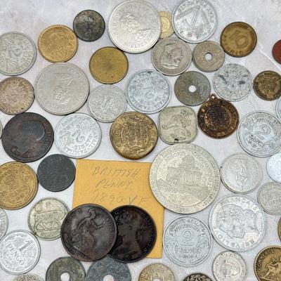 LOT 558J: Antique & Vintage Collection of Foreign Coins & Tokens