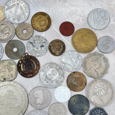 LOT 558J: Antique & Vintage Collection of Foreign Coins & Tokens