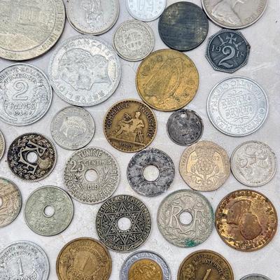 LOT 558J: Antique & Vintage Collection of Foreign Coins & Tokens