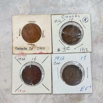 LOT 559J: 1884-1912 Canadian Large One Cent Coins