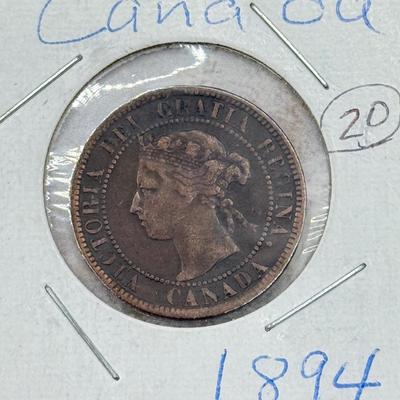 LOT 559J: 1884-1912 Canadian Large One Cent Coins