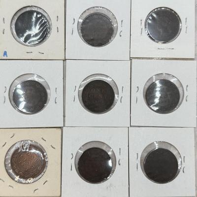 LOT 559J: 1884-1912 Canadian Large One Cent Coins