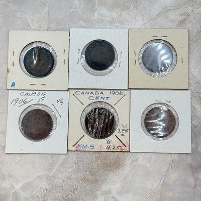 LOT 559J: 1884-1912 Canadian Large One Cent Coins