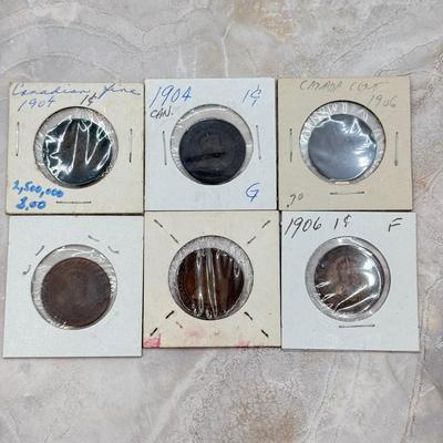 LOT 559J: 1884-1912 Canadian Large One Cent Coins