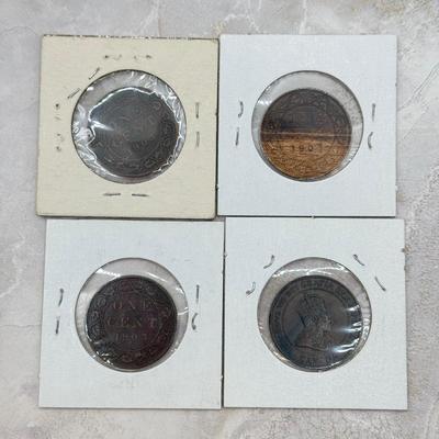 LOT 559J: 1884-1912 Canadian Large One Cent Coins
