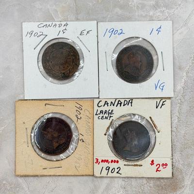 LOT 559J: 1884-1912 Canadian Large One Cent Coins