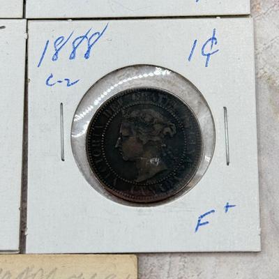LOT 559J: 1884-1912 Canadian Large One Cent Coins