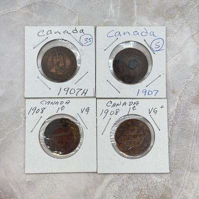 LOT 559J: 1884-1912 Canadian Large One Cent Coins