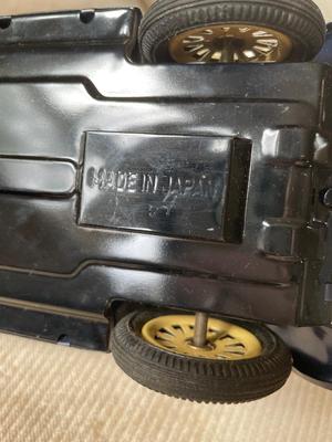1925 Tin Japanese friction car, & Chrysler Windsor toy car