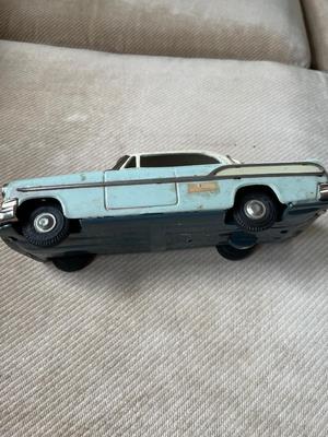1925 Tin Japanese friction car, & Chrysler Windsor toy car