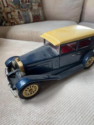 1925 Tin Japanese friction car, & Chrysler Windsor toy car