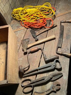 Vintage tools and extension cord
