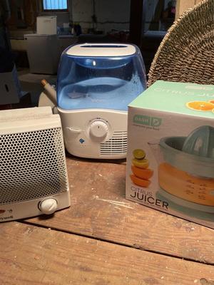 Meat, slicer, juicer, humidifier, heater