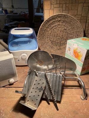 Meat, slicer, juicer, humidifier, heater