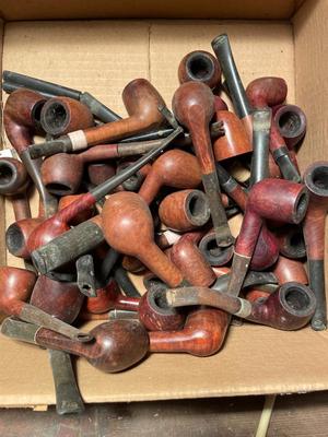 Large group of pipes