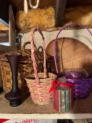 Baskets and vases