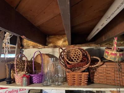 Baskets and vases